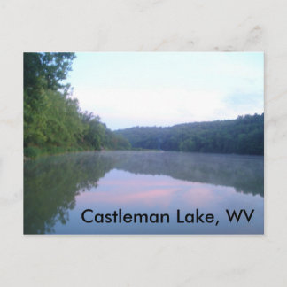 Castleman Lake, WV Postcard