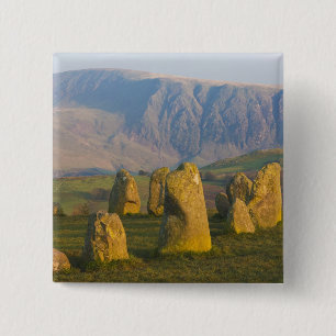 Castlerigg Stone Circle, Lake District, Cumbria, 15 Cm Square Badge