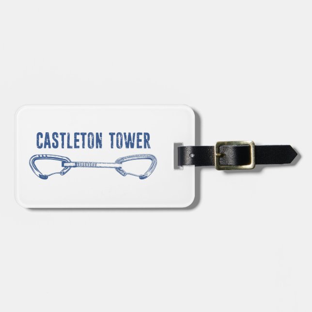 Castleton Tower Climbing Quickdraw Luggage Tag (Front Horizontal)