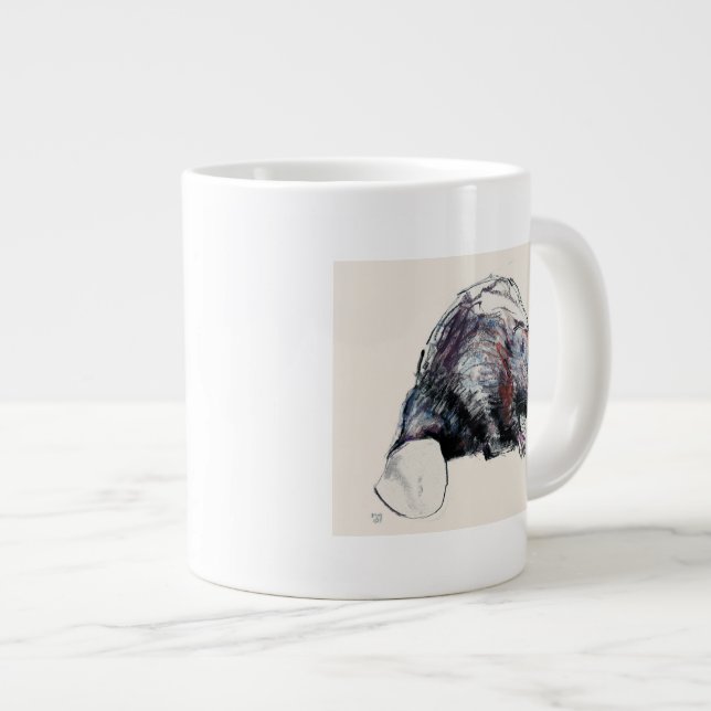 Castor Fibre 2001 Large Coffee Mug (Front Right)