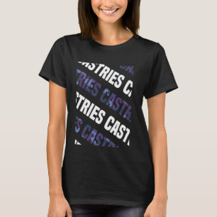 Castries Camo Pattern Purple Camouflage T-Shirt