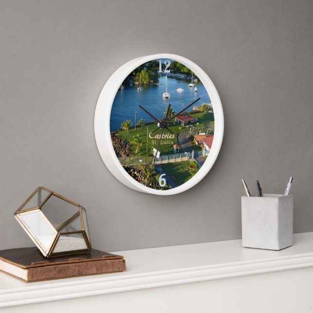 Castries Saint Lucia Caribbean Island Clock (Office)