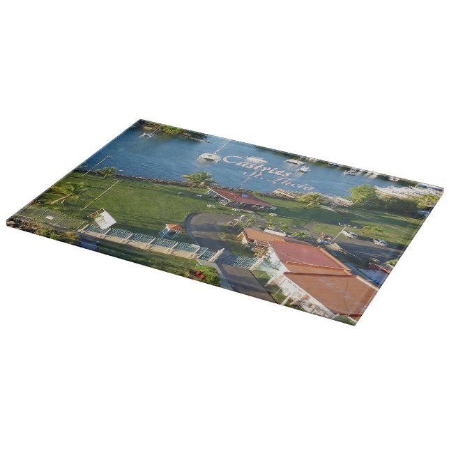 Castries Saint Lucia Caribbean Island Cutting Board (Corner)