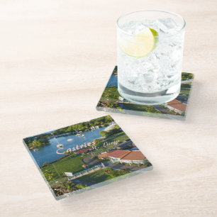 Castries Saint Lucia Caribbean Island Glass Coaster