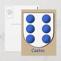 Castro Ancestral Heraldic Shield