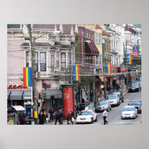 Castro Street - San Francisco, California Poster