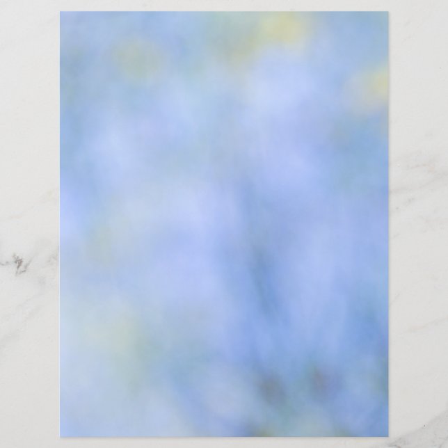 Casual Abstract Blue Yellow Junk Journal Paper (Front)