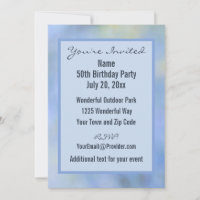 Casual Abstract Blue Yellow Pattern Event