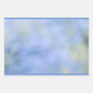 Casual Abstract Blue Yellow Pattern Wrapping Paper Sheet