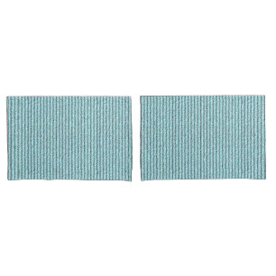 Casual Aqua Corduroy Stripe Pattern Pillowcase