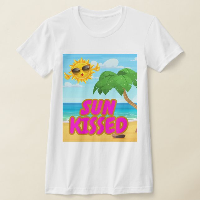 Casual Beach Outfit for Summer Vacation Tshirt (Laydown)