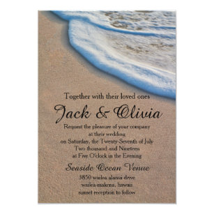 Casual Beach Wedding Invitations Zazzle Com Au