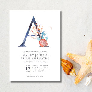 Casual Beach Wedding Invitation