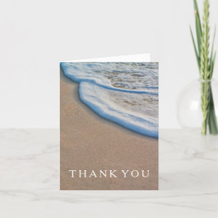 Casual Beach Wedding Thank You Card