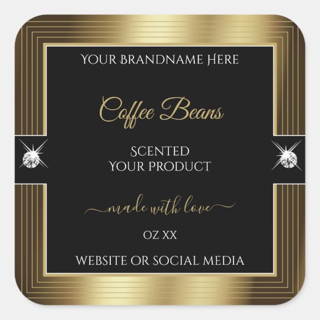Casual Black Coffee Brown Brilliants Product Label (Front)