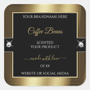 Casual Black Coffee Brown Brilliants Product Label
