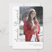 Casual calligraphy script , modern photo graduate