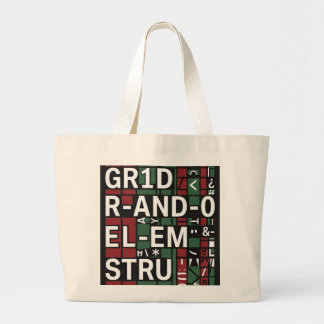 Casual Canva Tote Bag Typography