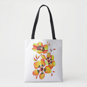 Casual Chic Elegant TropicalFlowers Tote Bag