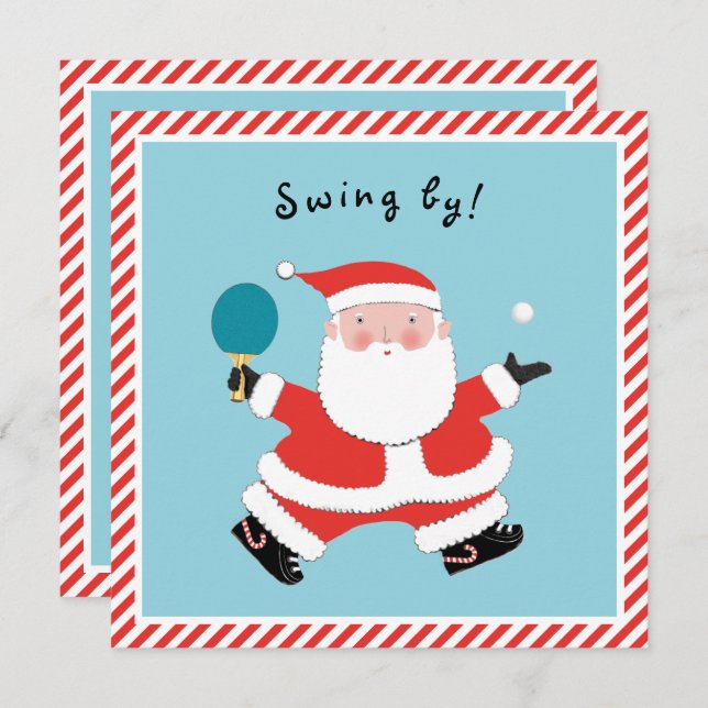 Casual Christmas Holiday Party Invitation (Front/Back)