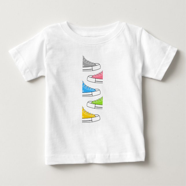 Casual Colourful Sneakers Baby T-Shirt (Front)