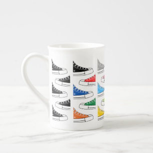 Casual Colourful Sneakers Bone China Mug