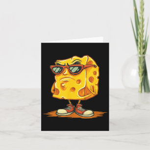 Casual Cool Cheese with Sunglasses Costume Card