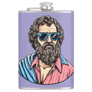 Casual Cool Philosopher Look Hip Flask