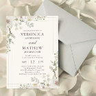 Casual Cream Spring Floral Wedding Invitations