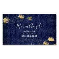 Casual Denim and Wild Flowers Salon Beauty Busines