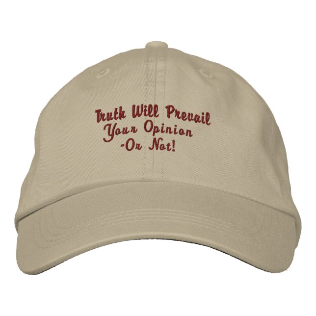 Casual Fun  -  Embroidered Hat (Front)