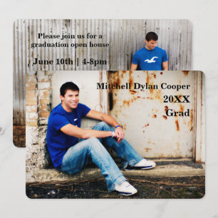 Casual Grunge  - Graduation Announcement