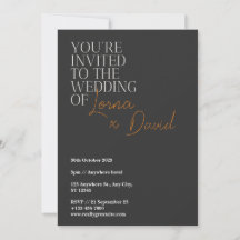 Casual Halloween Wedding Invitations