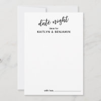 Casual Handwriting Typography Date Night Ideas