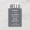 Casual Hello Mummy Card / Calling Card