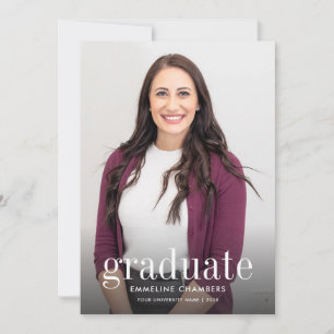 Casual Modern Photo Graduation Party Invitation