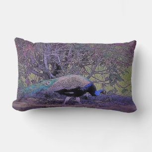 Casual Peacock Lumbar Cushion