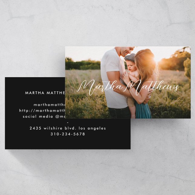 Casual Photo Business Card (Creator Uploaded)