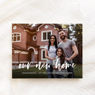 Casual Script   Simple Photo Moving Announcement