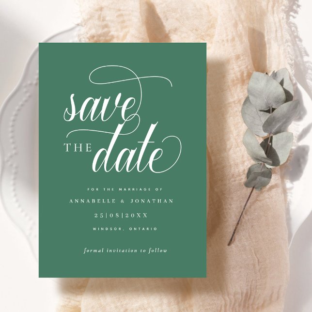 Casual Script Typography Save The Date (Creator Uploaded)