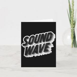 Casual Sound Wave Emblem for a Cool Look Card