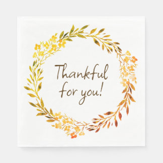 Casual Thanksgiving/Autumn Napkin - Custom