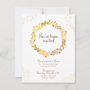 Casual Thanksgiving Invitation - Make it your own