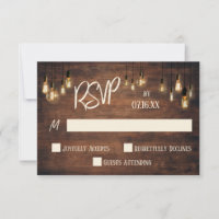 Casual Typography, Rich Brown Wood, Edison Lights
