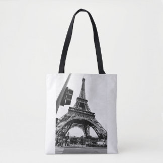 Casual view of Eiffel tower - simple and stylish Tote Bag