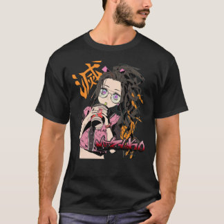 Casual Waifu Nezuko Kny Anime Kimetsu No Yaiba Dem T-Shirt