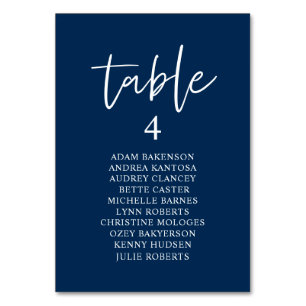 Casual Wedding Dinner, Guests Seating Chart Table Table Number