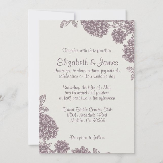 Casual Wedding Invitations (Front)