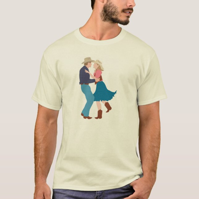 Casual Western Wedding Reception T-Shirt (Front)