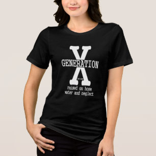Casual White Shirt Featuring Bold Generation X